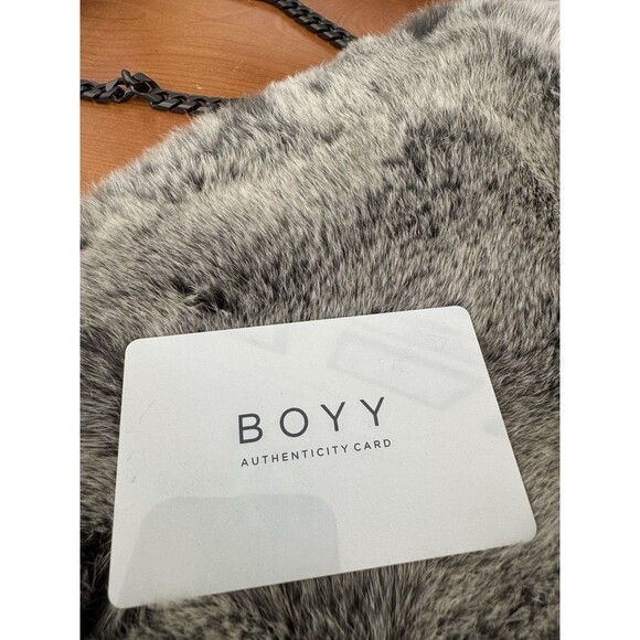 NWT BOYY Real Fur Bag With Sliding Adjustable Chain (A051) - Picture 7 of 8